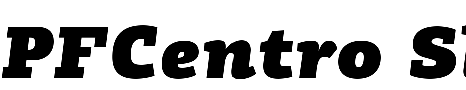 PFCentro Slab Pro UBlack Italic Font Download Free